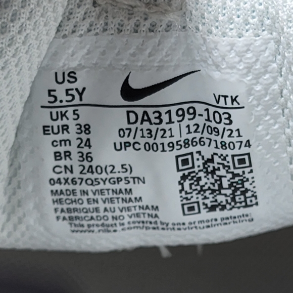 Nike Air Max 2021 GS White Metallic Red Bronze DA3199-100 Kids Youth Shoes NEW - Picture 12 of 12